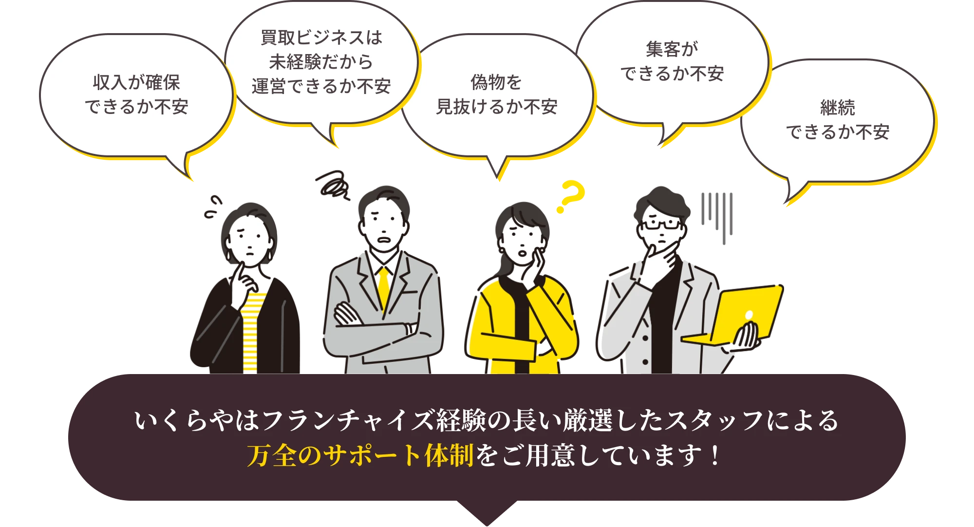 開業時の不安について